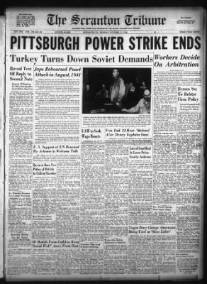 The Tribune from Scranton, Pennsylvania .